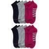 imageNautica Womens Quarter Socks  12 Pack Moisture Control Cushioned Athletic Socks for Women for Sport ampamp Gym Wear Size 410Purple Assorted