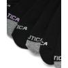 imageNautica Womens Quarter Socks  6 Pack Cushioned Moisture Wicking Athletic Socks for Women for Gym Running Sports 410All Black