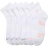 imageNautica Womens Quarter Socks  6 Pack Cushioned Moisture Wicking Athletic Socks for Women for Gym Running Sports 410All White