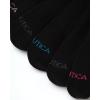 imageNautica Womens Quarter Socks  6 Pack Cushioned Moisture Wicking Athletic Socks for Women for Gym Running Sports 410Black