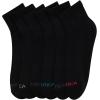 imageNautica Womens Quarter Socks  6 Pack Cushioned Moisture Wicking Athletic Socks for Women for Gym Running Sports 410Black