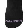 imageNautica Womens Quarter Socks  6 Pack Cushioned Moisture Wicking Athletic Socks for Women for Gym Running Sports 410GreyWhiteBlack