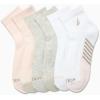 imageNautica Womens Quarter Socks  6 Pack Cushioned Moisture Wicking Athletic Socks for Women for Gym Running Sports 410TanWhite
