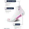 imageNautica Womens Quarter Socks  6 Pack Cushioned Moisture Wicking Athletic Socks for Women for Gym Running Sports 410TanWhite