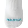 imageNautica Womens Quarter Socks  6 Pack Cushioned Moisture Wicking Athletic Socks for Women for Gym Running Sports 410White