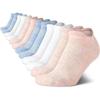 imageNautica Womens Low Cut Socks  12 Pack Breathable Cushioned Athletic Low Cut Tab Ankle Socks for Women Sizes 410Pink Heather