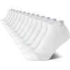 imageNautica Womens Low Cut Socks  12 Pack Breathable Cushioned Athletic Low Cut Tab Ankle Socks for Women Sizes 410White