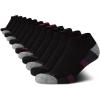 imageNautica Womens Low Cut Socks  12 Pack Cushioned Moisture Wicking Athletic No Show Socks for Women for Sports Running 410BlackPink