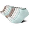 imageNautica Womens Low Cut Socks  12 Pack Cushioned Moisture Wicking Athletic No Show Socks for Women for Sports Running 410Green Assorted