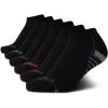 imageNautica Womens No Show Socks  6 Pack Breathable Cushioned Athletic Performance Low Cut Socks for Women Sizes 410All Black