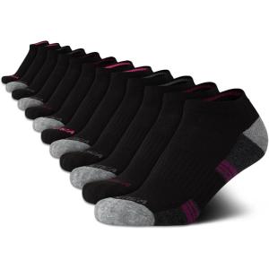 imageNautica Womens Low Cut Socks  12 Pack Cushioned Moisture Wicking Athletic No Show Socks for Women for Sports Running 410BlackPink