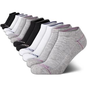 imageNautica Womens No Show Socks  12 Pack Cushioned Moisture Wicking Low Cut Womens Ankle Sock  Breathable Athletic Women SocksAssorted