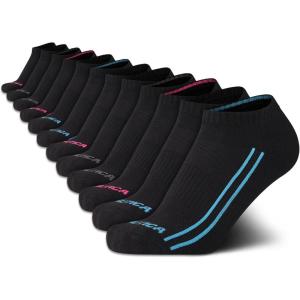 imageNautica Womens No Show Socks  12 Pack Cushioned Moisture Wicking Low Cut Womens Ankle Sock  Breathable Athletic Women SocksBlack Lines