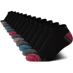 imageNautica Womens No Show Socks  12 Pack Cushioned Moisture Wicking Low Cut Womens Ankle Sock  Breathable Athletic Women SocksBlack Mesh