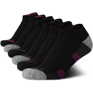 imageNautica Womens No Show Socks  6 Pack Breathable Cushioned Athletic Performance Low Cut Socks for Women Sizes 410BlackPink