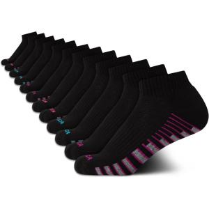 imageNautica Womens Quarter Socks  12 Pack Moisture Control Cushioned Athletic Socks for Women for Sport ampamp Gym Wear Size 410All Black