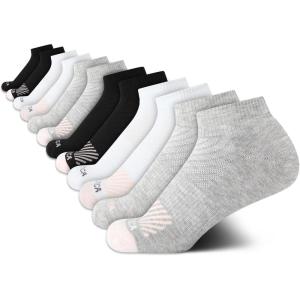 imageNautica Womens Quarter Socks  12 Pack Moisture Control Cushioned Athletic Socks for Women for Sport ampamp Gym Wear Size 410Assorted Logo