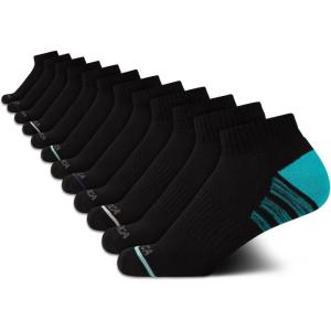 imageNautica Womens Quarter Socks  12 Pack Moisture Control Cushioned Athletic Socks for Women for Sport ampamp Gym Wear Size 410Classic Black