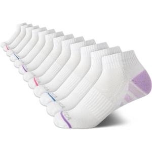 imageNautica Womens Quarter Socks  12 Pack Moisture Control Cushioned Athletic Socks for Women for Sport ampamp Gym Wear Size 410Classic White