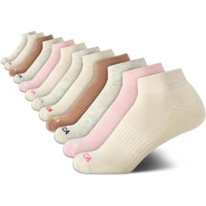 imageNautica Womens Quarter Socks  12 Pack Moisture Control Cushioned Athletic Socks for Women for Sport ampamp Gym Wear Size 410Neutral Assorted