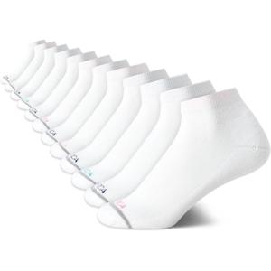 imageNautica Womens Quarter Socks  12 Pack Moisture Control Cushioned Athletic Socks for Women for Sport ampamp Gym Wear Size 410White