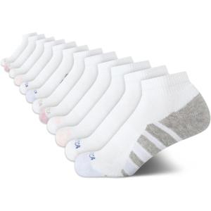 imageNautica Womens Quarter Socks  12 Pack Moisture Control Cushioned Athletic Socks for Women for Sport ampamp Gym Wear Size 410White Logo
