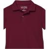 imageNautica Boys School Uniform Short Sleeve Polo Shirt Button Closure Moisture Wicking Performance MaterialBurgundy 601