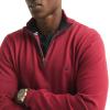 imageNautica Mens Navtech QuarterZip SweaterAutumn Berry