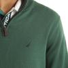 imageNautica Mens Navtech QuarterZip SweaterForest Green
