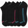 imageNautica Womens Low Cut Socks  6 Pack Breathable Cushioned Athletic Performance No Show Socks for Women Sizes 410Black Lines