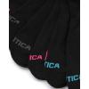 imageNautica Womens Low Cut Socks  6 Pack Breathable Cushioned Athletic Performance No Show Socks for Women Sizes 410Black Lines