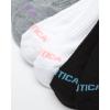 imageNautica Womens Low Cut Socks  6 Pack Breathable Cushioned Athletic Performance No Show Socks for Women Sizes 410BlackWhiteGrey