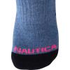 imageNautica Womens Low Cut Socks  6 Pack Breathable Cushioned Athletic Performance No Show Socks for Women Sizes 410BlueWhiteGrey