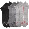 imageNautica Womens Low Cut Socks  6 Pack Breathable Cushioned Athletic Performance No Show Socks for Women Sizes 410Grey Assorted