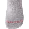 imageNautica Womens Low Cut Socks  6 Pack Breathable Cushioned Athletic Performance No Show Socks for Women Sizes 410Grey Assorted