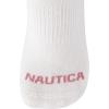 imageNautica Womens Low Cut Socks  6 Pack Breathable Cushioned Athletic Performance No Show Socks for Women Sizes 410Pink Oatmeal