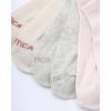 imageNautica Womens Low Cut Socks  6 Pack Breathable Cushioned Athletic Performance No Show Socks for Women Sizes 410Pink Oatmeal