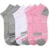 imageNautica Womens Low Cut Socks  6 Pack Breathable Cushioned Athletic Performance No Show Socks for Women Sizes 410PinkWhiteGrey