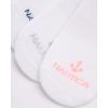 imageNautica Womens No Show Stretchy Sport Liner Socks with Non Slip Grip 6 PackAll White
