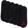 imageNautica Womens No Show Stretchy Sport Liner Socks with Non Slip Grip 6 PackBlack