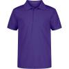 imageNautica Boys School Uniform Short Sleeve Polo Shirt Button Closure Moisture Wicking Performance MaterialPurple