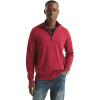 imageNautica Mens Navtech QuarterZip SweaterAutumn Berry