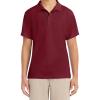 imageNautica Mens Uniform Short Sleeve Performance PoloBurgundy