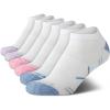 imageNautica Womens Low Cut Socks  6 Pack Breathable Cushioned Athletic Performance No Show Socks for Women Sizes 410White Multi