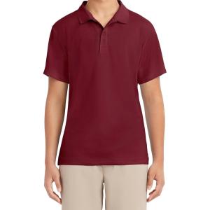 imageNautica Mens Uniform Short Sleeve Performance PoloBurgundy