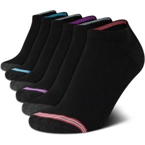 imageNautica Womens Low Cut Socks  6 Pack Breathable Cushioned Athletic Performance No Show Socks for Women Sizes 410Black