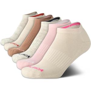 imageNautica Womens Low Cut Socks  6 Pack Breathable Cushioned Athletic Performance No Show Socks for Women Sizes 410Neutral Assorted