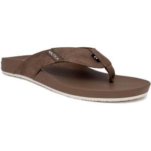 imageNautica Mens Flip Flop Beach Sandal Boat Slide Water SlippersToffeewelsey