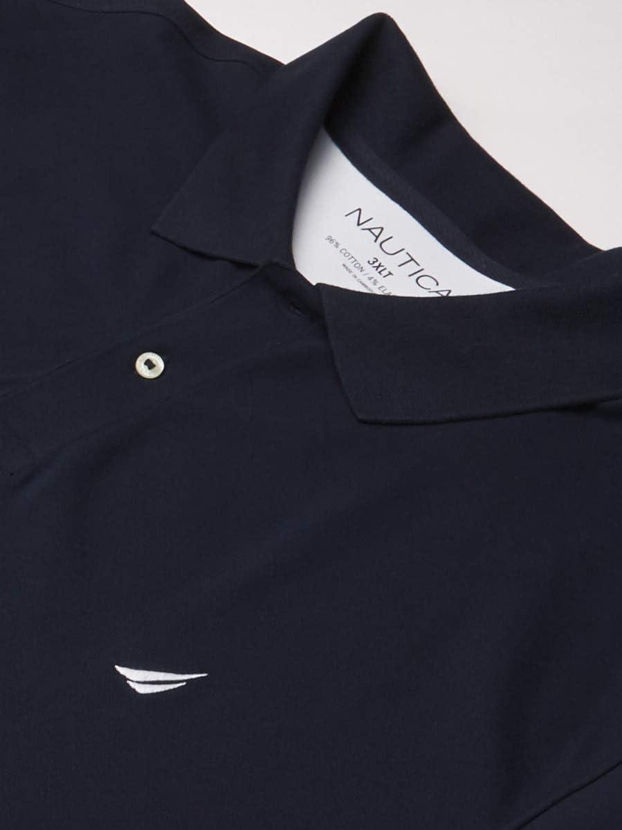 imageNautica Mens Big ampamp Tall Stretch Pique PoloNavy