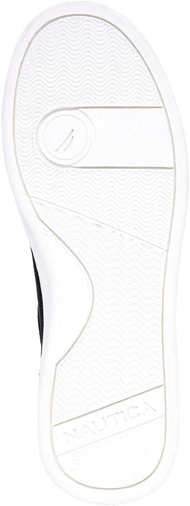 imageNautica Mens Classic LaceUp Low Top Fashion Sneaker Loafer  Stylish and Comfortable Casual ShoeBlacksavar